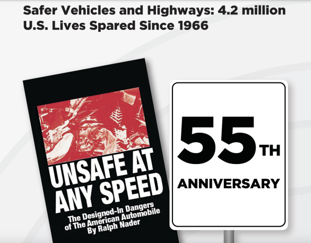 2021 Ralph Nader Unsafe at Any Speed 55th Anniversary Auto Safety Report